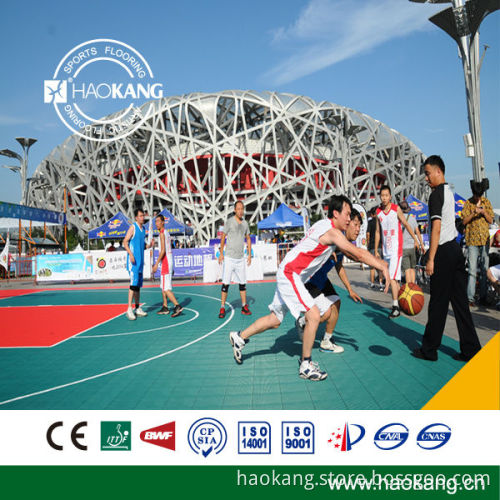 Outdoor PP Basketball Floor